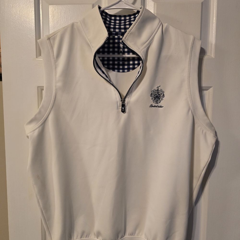 Fairway & Greene Trump National Golf Club White Vest with Blue Accents